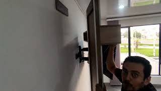 instalación panel de tv