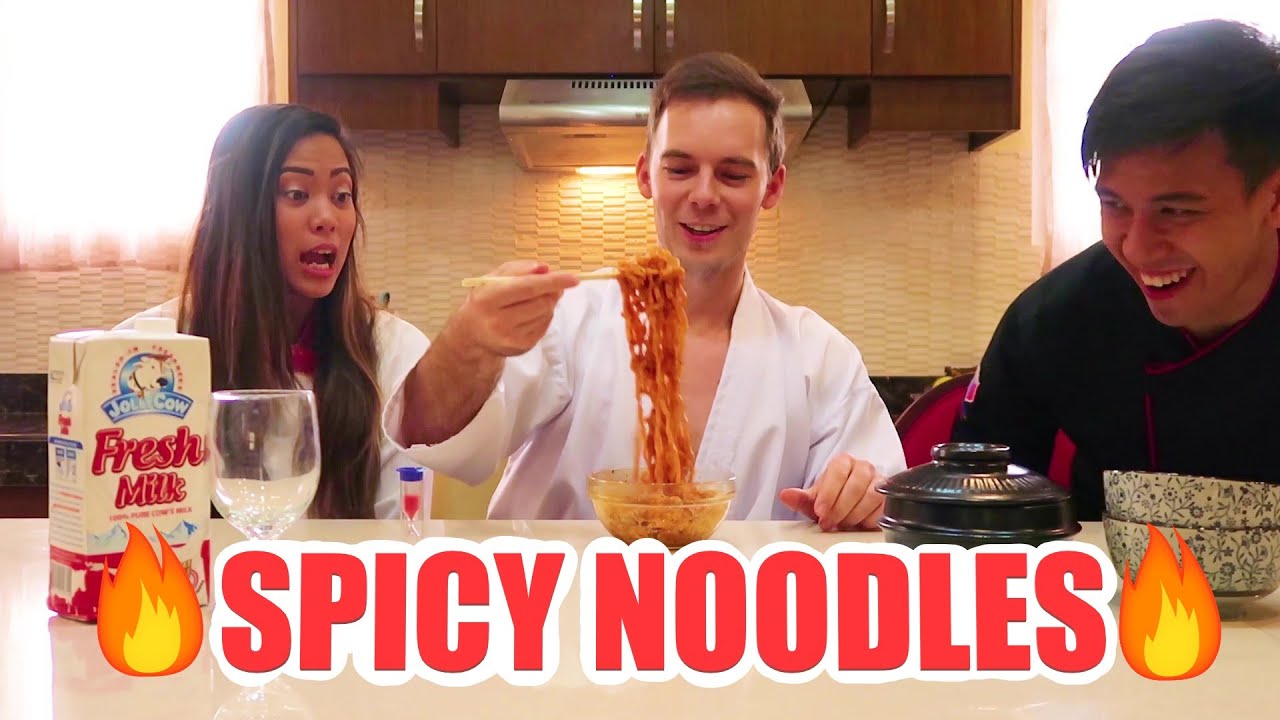 EXTREME SPICY NOODLES CHALLENGE! | Michael Sands