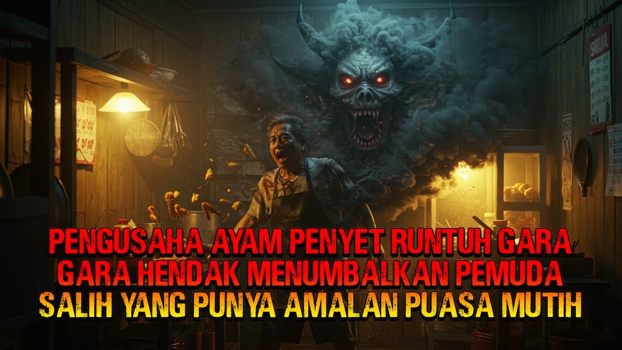 PENGUSAHA AYAM PENYET RUNTUH GARA GARA HENDAK MENUMBALKAN PEMUDA SALIH YANG PUNYA AMALAN PUASA MUTIH