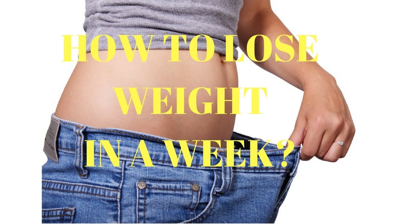 How to lose weight in a week - YouTube