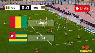 🔴 Guinea vs Togo LIVE ⚽ International Friendly 2026 | PES 21 Realistic Simulation