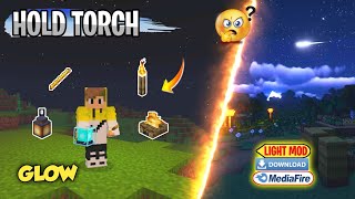 Hold torch light glow ! Mcpe dynamic lights mod download screenshot 5