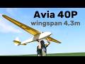 Avia 40P | 4,3m scale RC glider | 4K | Syrovice 2026