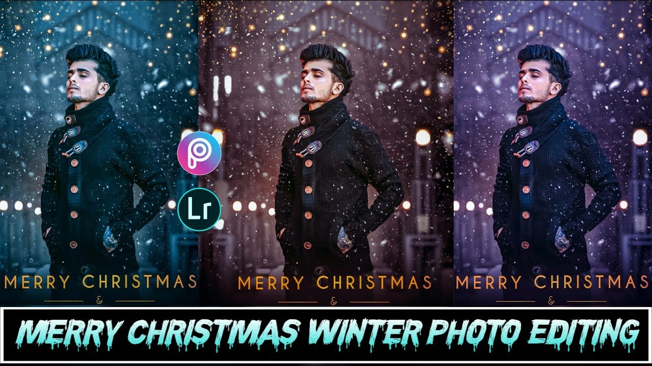 Merry Christmas Winter Photo Editing // PicsArt & Lightroom Best