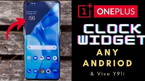 How To Download & Install One Plus  Clock Widget🔥For Any Android & Vivo Y91i Funtouch OS 4.5 😱(2021)