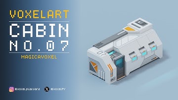 Voxel Art - Cabin No.07 - Magicavoxel Timelapse