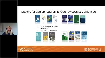 Publishing Open Access with Cambridge University Press