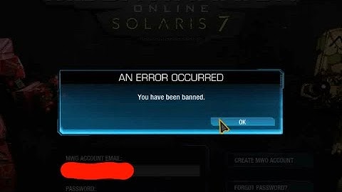 Mechwarrior Online - how to unban your PC