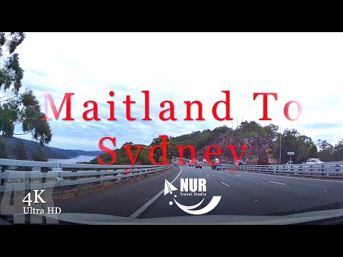 Maitland to Sydney 4K Travel by Car in Australia [ 50FPS, UHD ].