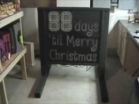 Christmas Countdown Sign