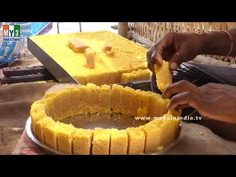 Dessert that Melts in the Mouth | MYSOREPAK | How to make Village Style Mysore Pak | STREET FOOD