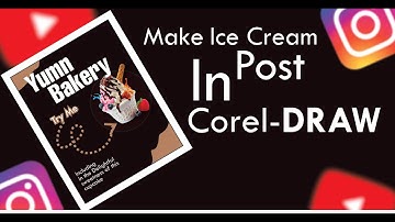 Make ice cream post in corel draw