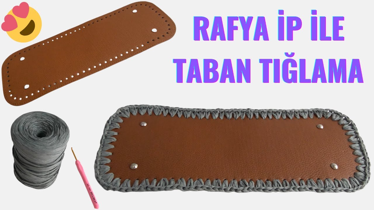 Rafya İp ile Hazır Çanta Tabanı Kullanımı / Rafya İp Hasır Çanta Yapımı Part 1