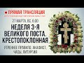 Прямая трансляция. Неделя 3-я Великого поста. Крестопоклонная 27.3.22 г.