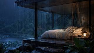8 Hours of Rain & Soft Music for Deep Sleep | Rain on Glass screenshot 5