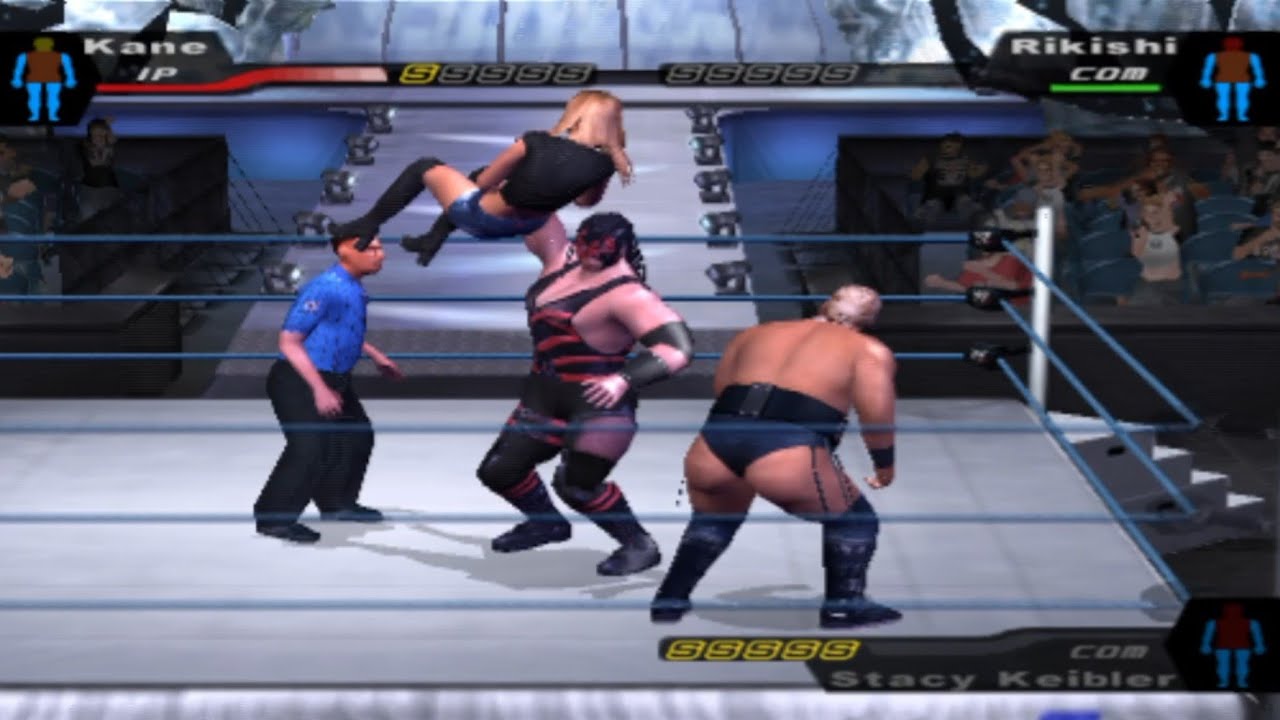 KANE VS Rikishi & Stacy keibler | 