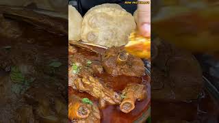 ASMR ✨ spicy eggs 🥚 curry 😋 and mutton 🍖 curry show or puri 🌮#mukbang ##food #shorts #asmr