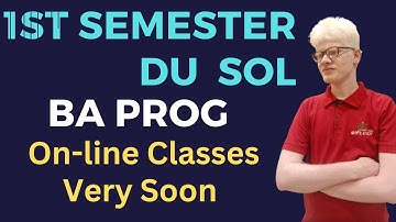SOL BA PROG First Semester online classes 2022 23 big Update