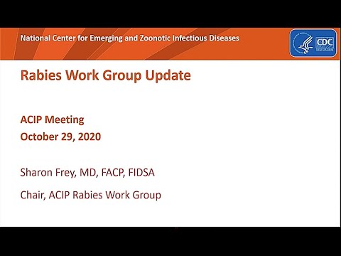 October 2020 ACIP Meeting - Rabies Vaccine