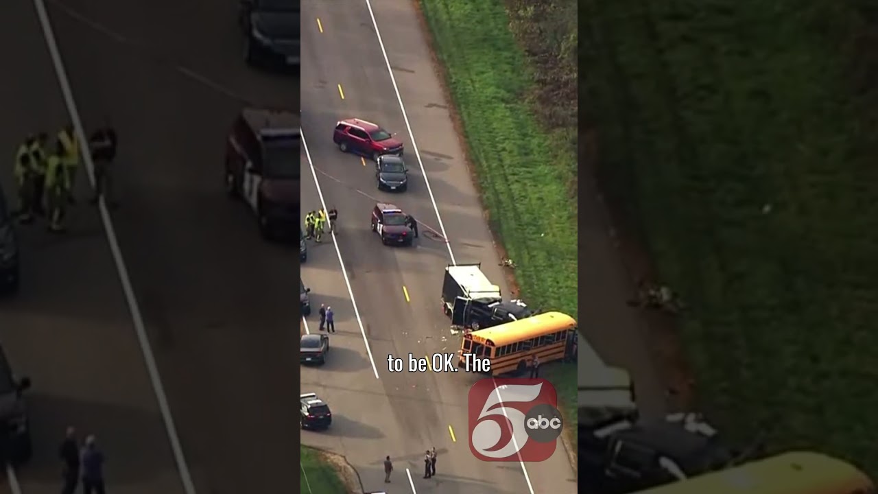 1 dead, 2 hospitalized after head-on crash involving school bus in Andover