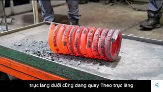 Quy Trình Sản Xuất Lò Xo Quân Sự Khổng Lồ: Công Nghệ Nhật Bản Tinh Xảo Và Độ Chính Xác Đến 0.1mm