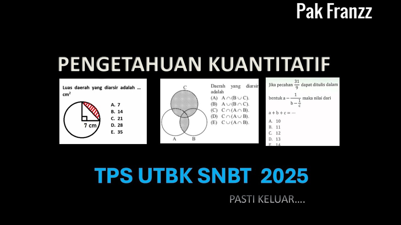 CARA CEPAT KUANTITATIF UTBK 2026 PASTI KELUAR