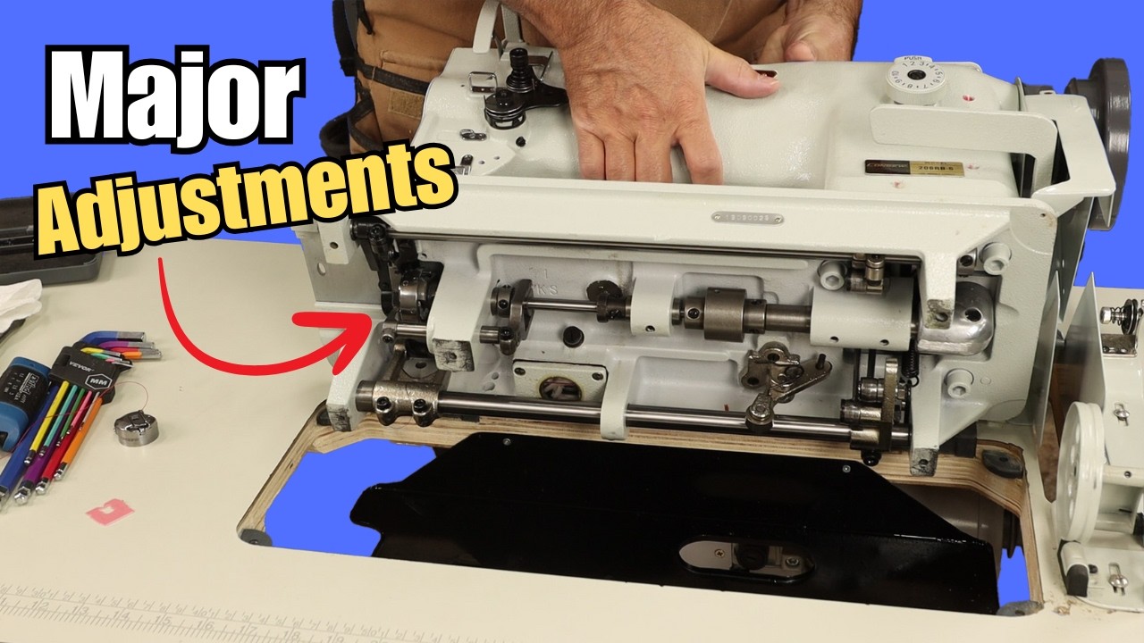 Consew 206RB: 5 основных настроек — ремонт вашей промышленной швейной машины + регулировка челнок...