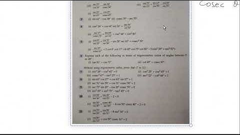 || ICSE Class 9|| || Trigonometry (Part-4)|| || Trigonometrical Ratios Of Complementary Angles ||