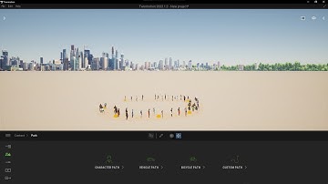 How to create a character path in twinmotion 2022
