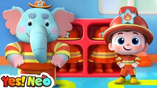 Brave Firefighters Song | Fire Truck Rescue Team🔥🚒 | Nursery Rhymes \& Kids Songs | Yes! Neo