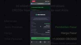 Cara membeli token Cross di CEX dan melakukan staking CROSS
