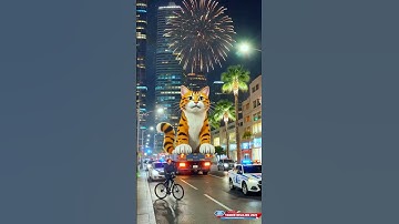 Kucing lucu takbir keliling carnival  #takbiran #idulfitri #cat #ai #carnival #disney