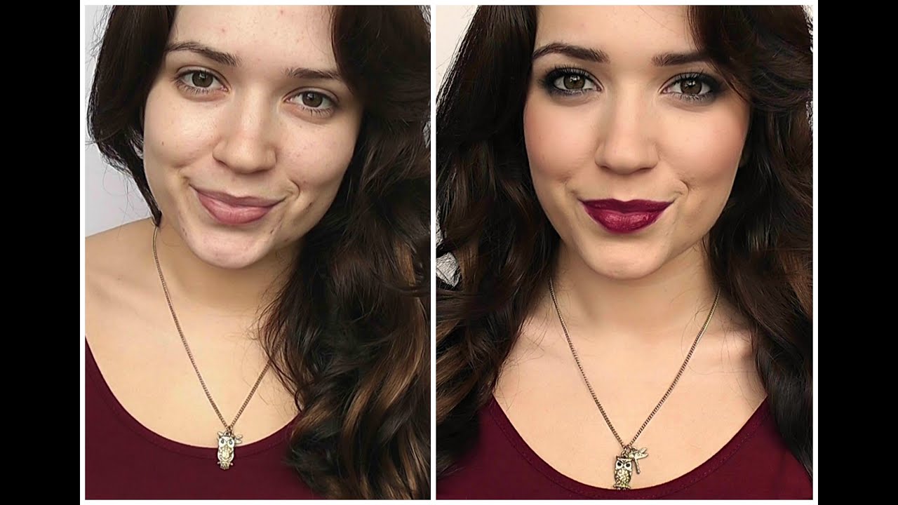 Smokey Liner Berry Lips Tutorial Fall Makeup YouTube