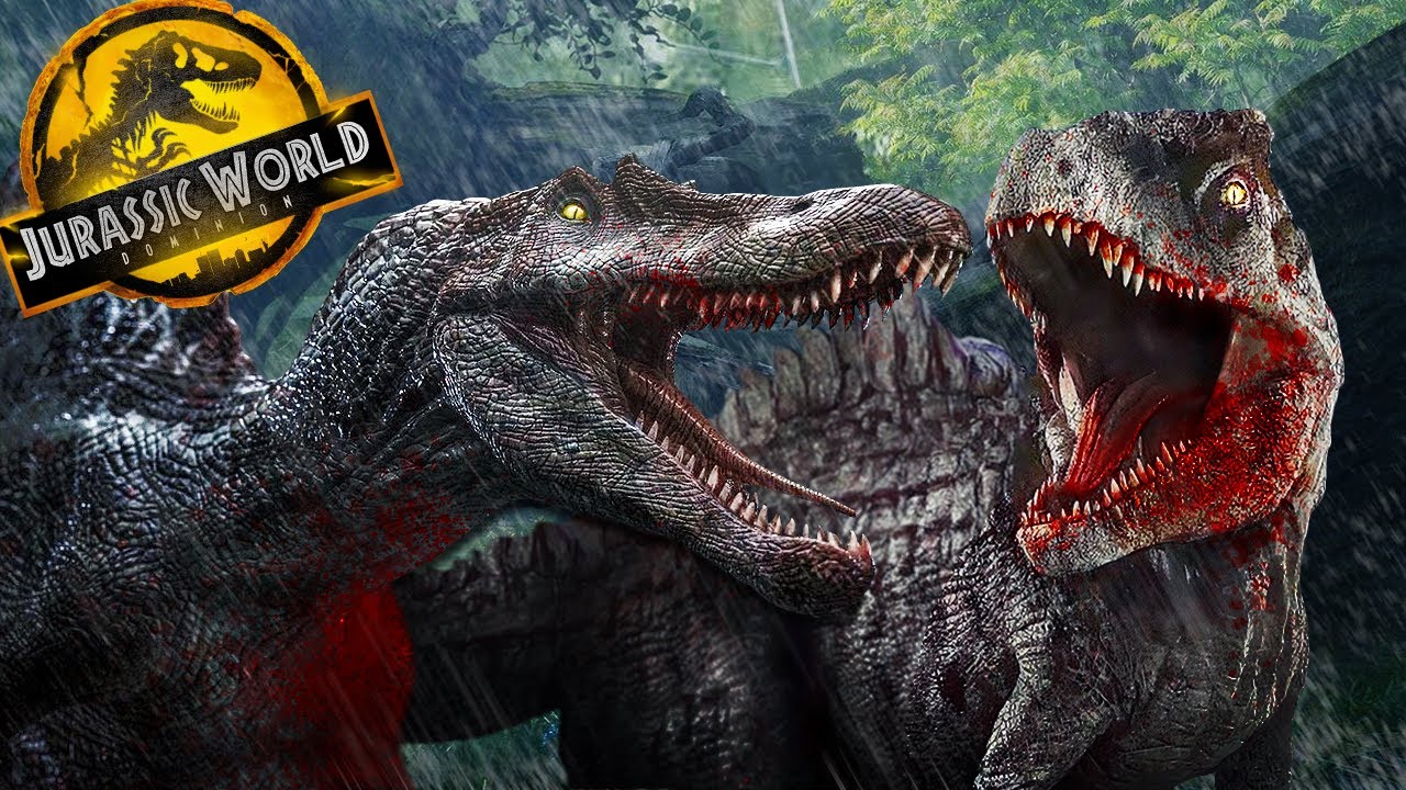 Giganotosaurus Vs Spinosaurus In Jurassic World Dominion Youtube 