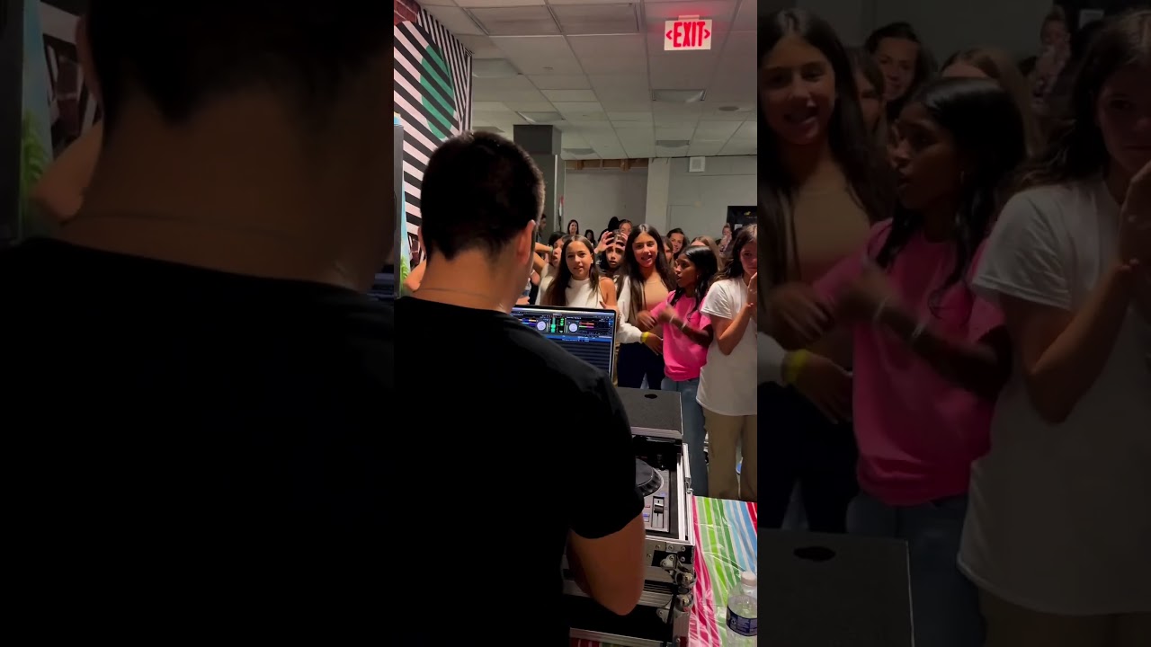 This is what happens when you DJ a 6th grade party on a Tuesday afternoon. via 