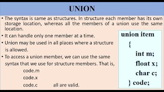 MODULE 3 - TOPIC 19 - UNION