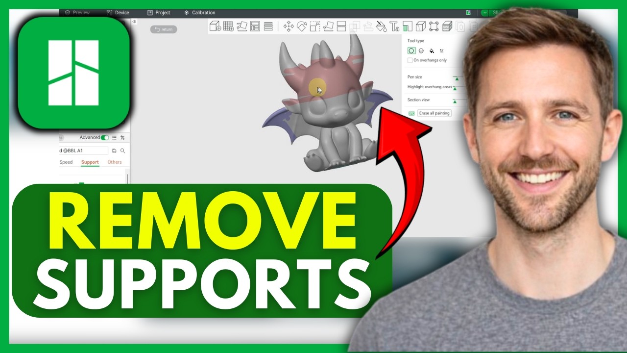 How To REMOVE Specific Supports In Bambu Studio (EASY) 2026 - YouTube