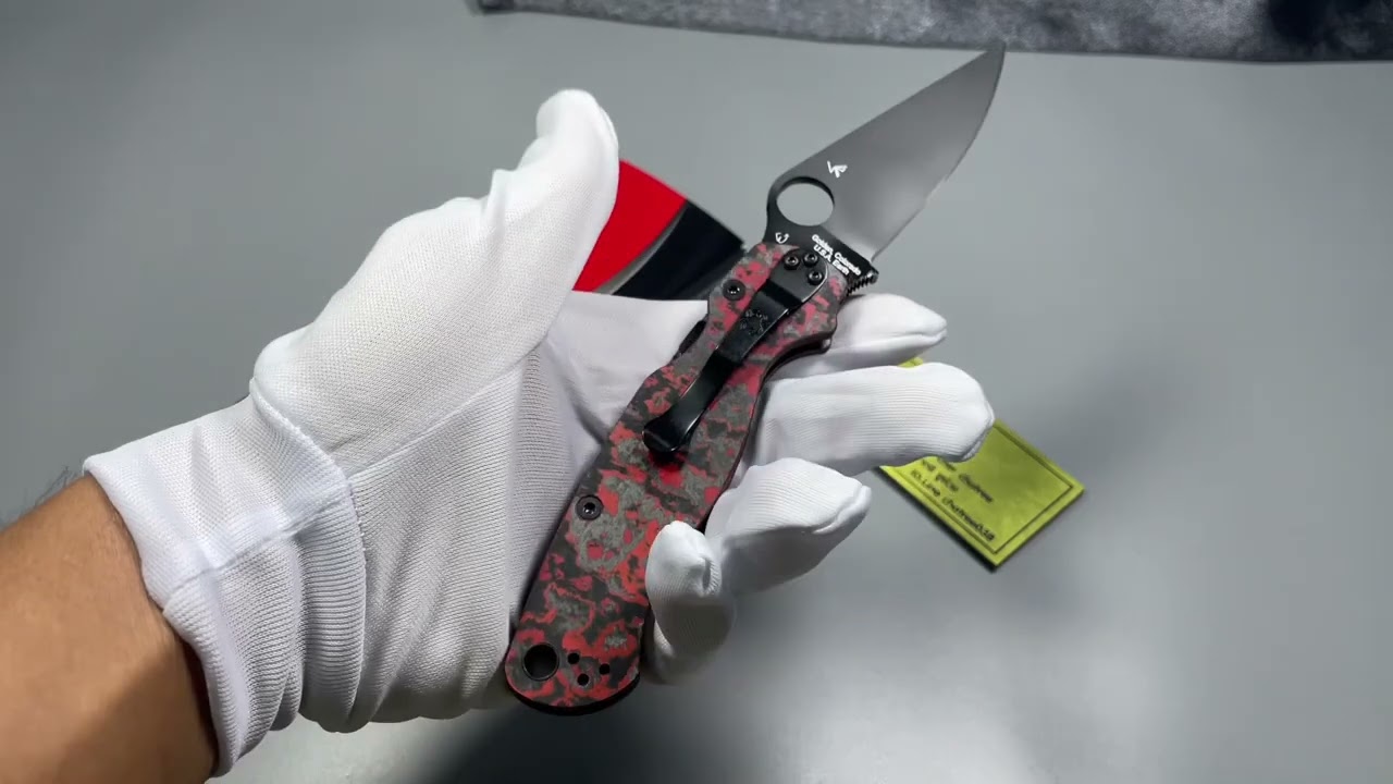 PARA MILITARY® 2 RED FAT CARBON FIBER CPM M4 BLACK BLADE EXCLUSIVE