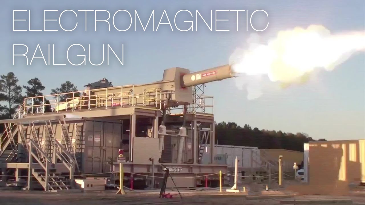 U.S. Military's Railgun Fires Projectile