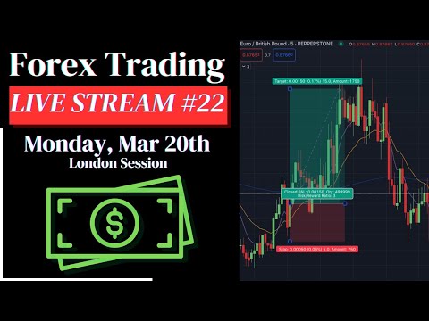 **Live Forex Trading #22** Monday 3/20 $25K FTMO Scalping Strategy (London Session)