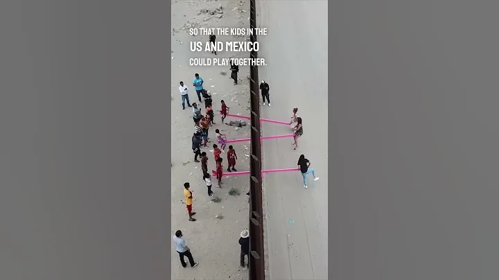 They made a seesaw at the border wall of U.S. and Mexico so the kids could play together 👏❤️ - DayDayNews