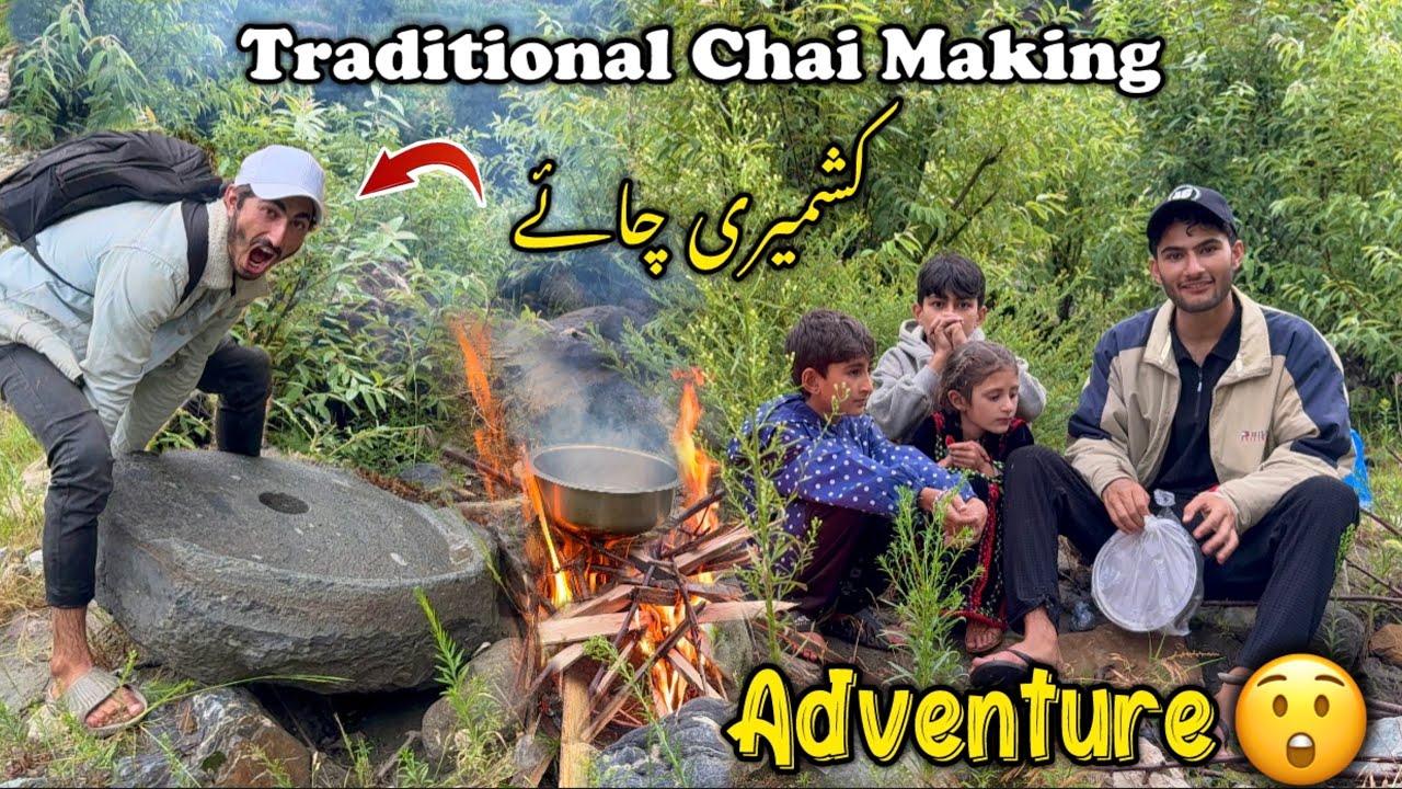 How Kashmiris Make Pink Tea in Mountains | Rainy Day Vlog with Drone Views & Adventure!