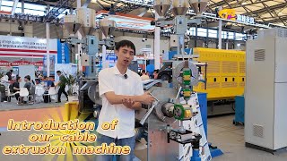 Introduction of our cable extrusion machine #extruder #extrusionmachinerymanufacturer