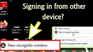 Sign out automatically from other device! | Crome's New Incognito Window screenshot 4