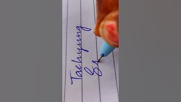 Taehyung and comment your name #jhope #bts #jimin #calligraphy #jin #handwriting