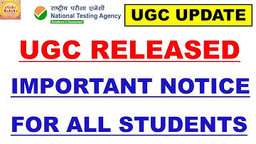 Ugc Released important notice for all students