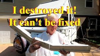 Part2  Major surprise as we finish. Finishing up the Rotten Wood Repair in our Aliner RV Camper.