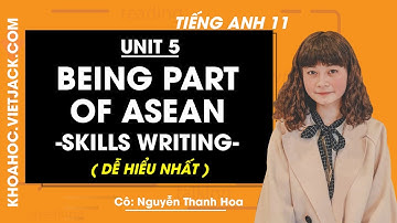 Tiếng Anh 11 - Unit 5 Being part of Asean - Skills Writing - Cô Thanh Hoa (DỄ HIỂU NHẤT)