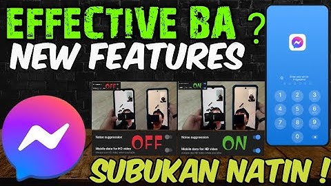 MESSENGER NEW FEATURES HD VIDEO CALL & NOISE SUPPRESSION TESTING & COMPARISON ! 100% LEGIT !
