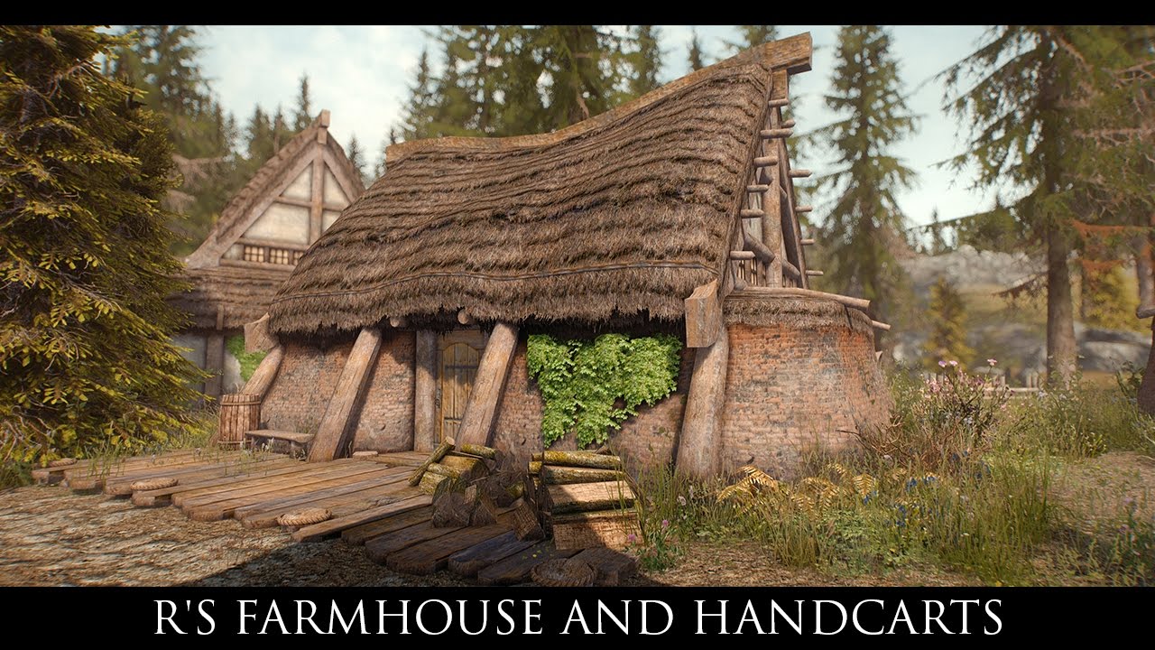 Skyrim Special Edition Mods R's Farmhouse and Handcarts YouTube